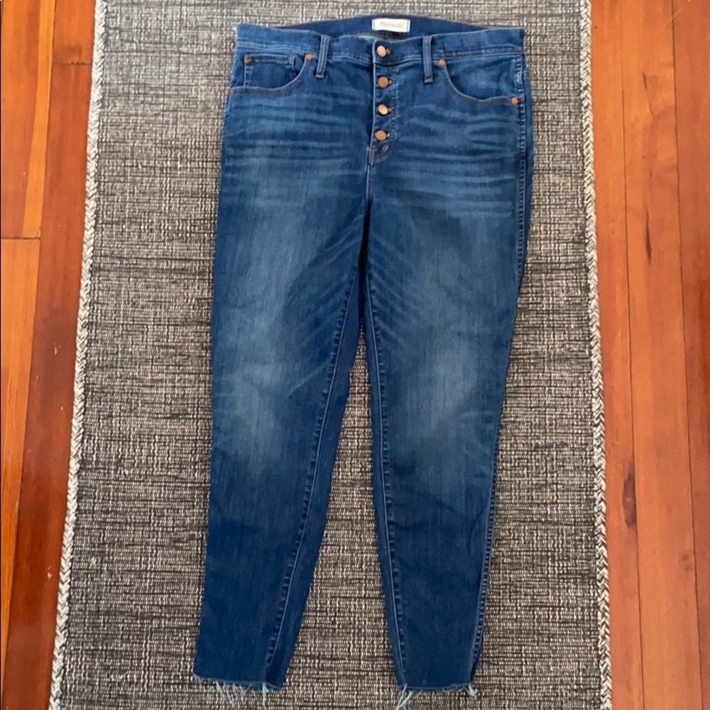 Madewell high rise skinny crop jeans